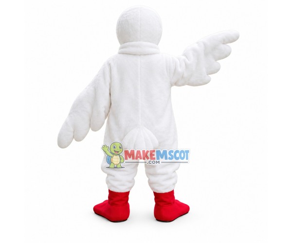 Soft Plush White Bird Mascot Costume Soft Plush White Bird Mascot Costume
