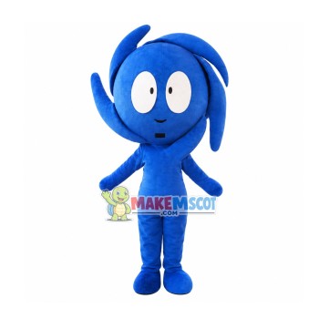 Blue Whirlwind Doll Cartoon Mascot Costume Blue Whirlwind Doll Cartoon Mascot Costume