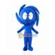 Blue Whirlwind Doll Cartoon Mascot Costume Blue Whirlwind Doll Cartoon Mascot Costume