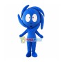 Blue Whirlwind Doll Cartoon Mascot Costume