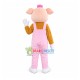 Introverted Pink Pig Mascot Costume