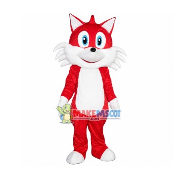 Lively Red Cat Mascot Costume Lively Red Cat Mascot Costume