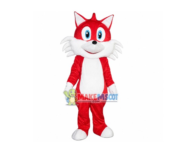 Lively Red Cat Mascot Costume Lively Red Cat Mascot Costume