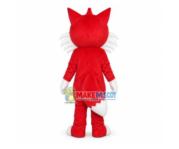Lively Red Cat Mascot Costume