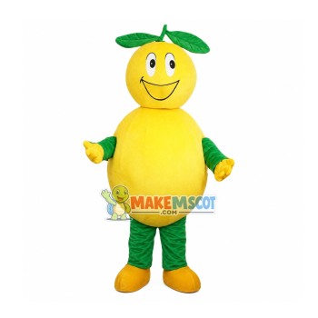 Smiley Lemon Doll Mascot Costume