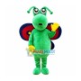 Bright Green Butterfly Mascot Costume