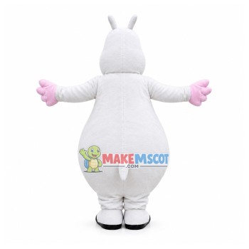 Second Version White Hippo Mascot Costume Second Version White Hippo Mascot Costume