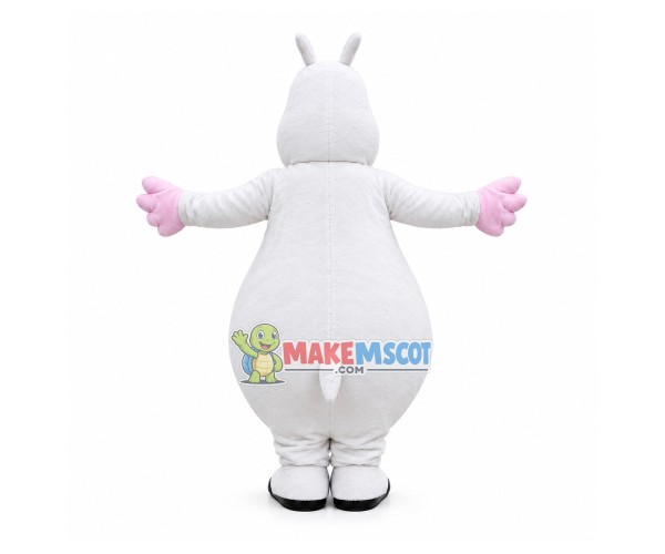 Second Version White Hippo Mascot Costume Second Version White Hippo Mascot Costume