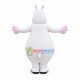 Second Version White Hippo Mascot Costume Second Version White Hippo Mascot Costume