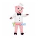 Western Chef Pig Mascot Costume