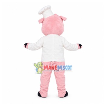 Western Chef Pig Mascot Costume