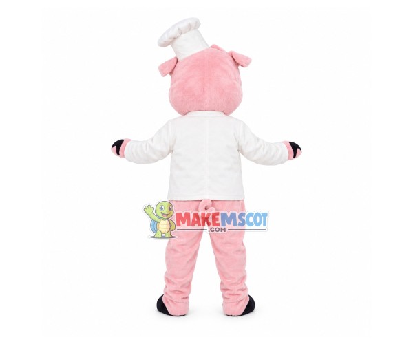 Western Chef Pig Mascot Costume