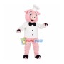 Western Chef Pig Mascot Costume