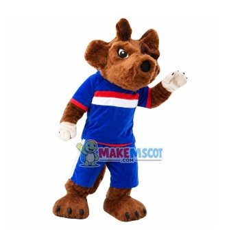 Booing Furry Hound Mascot Costume Booing Furry Hound Mascot Costume