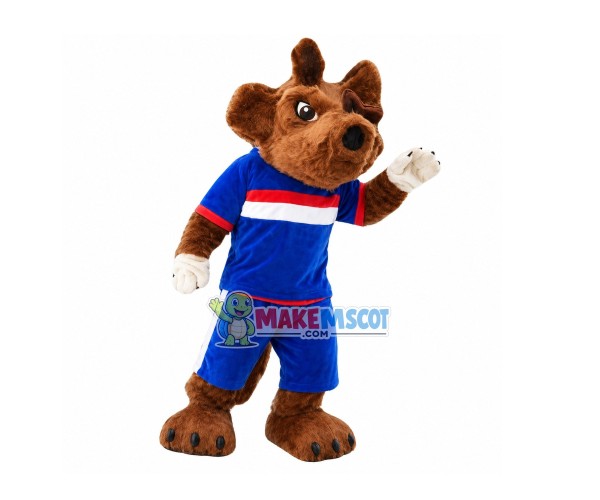 Booing Furry Hound Mascot Costume Booing Furry Hound Mascot Costume