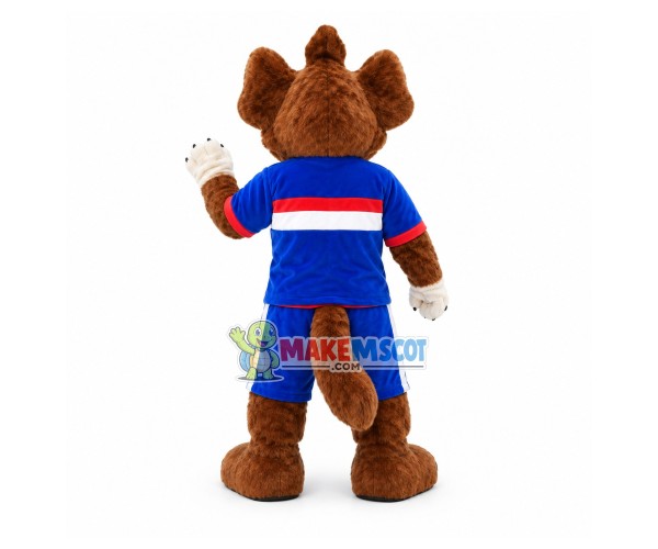 Booing Furry Hound Mascot Costume Booing Furry Hound Mascot Costume