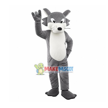 Gray Wolf Adult Size Mascot Costume Gray Wolf Adult Size Mascot Costume