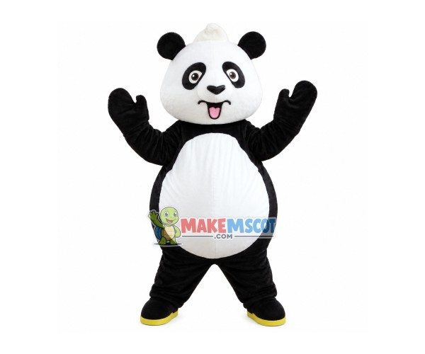 Gentle Welcome Panda Mascot Costume Gentle Welcome Panda Mascot Costume
