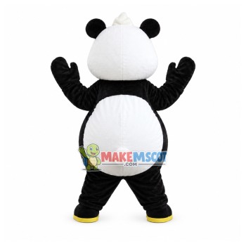 Gentle Welcome Panda Mascot Costume Gentle Welcome Panda Mascot Costume