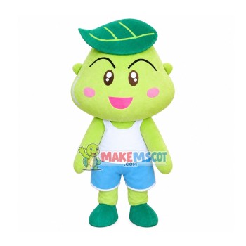 Cartoon Leaf Frog Mascot Costume