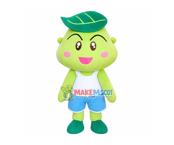Cartoon Leaf Frog Mascot Costume Cartoon Leaf Frog Mascot Costume