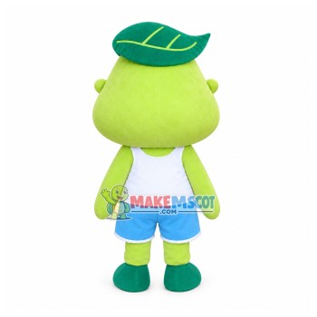 Cartoon Leaf Frog Mascot Costume