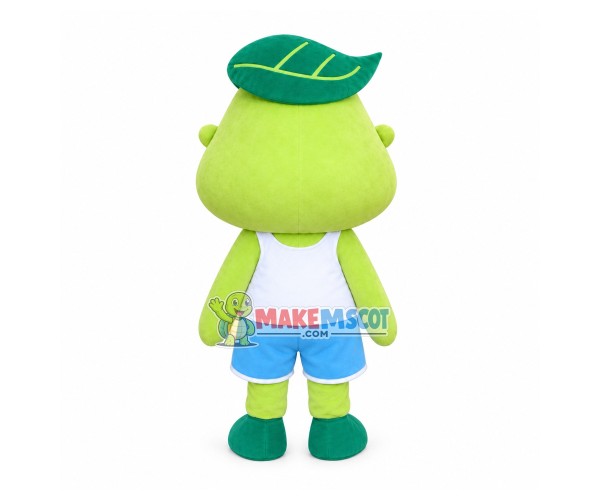 Cartoon Leaf Frog Mascot Costume Cartoon Leaf Frog Mascot Costume