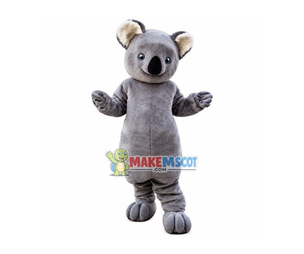Silly Gray Koala Mascot Costume Silly Gray Koala Mascot Costume