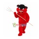 Trident Red Demon Mascot Costume Trident Red Demon Mascot Costume