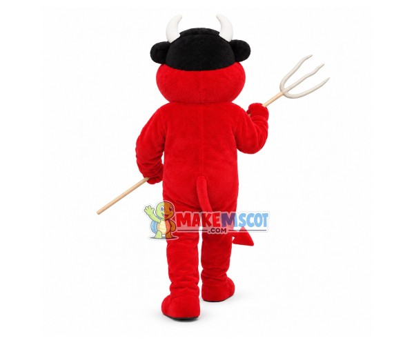 Trident Red Demon Mascot Costume Trident Red Demon Mascot Costume