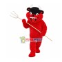 Trident Red Demon Mascot Costume