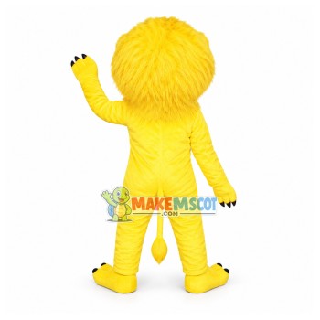 Carnival Yellow Lion Mascot Costume Carnival Yellow Lion Mascot Costume