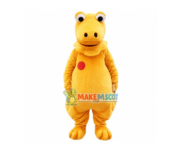 Orange Dragon Mascot Adult Costume Orange Dragon Mascot Adult Costume