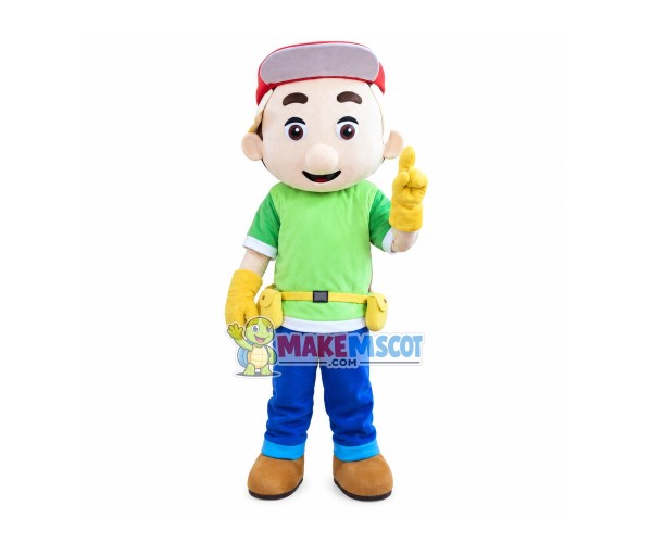 Dedicated Repair Staff Mascot Costume Dedicated Repair Staff Mascot Costume