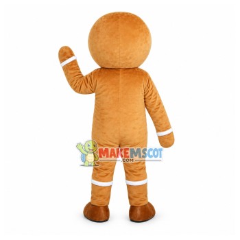 Christmas Gingerbread Man Mascot Costume Christmas Gingerbread Man Mascot Costume