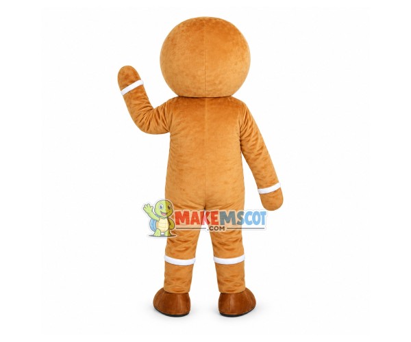 Christmas Gingerbread Man Mascot Costume Christmas Gingerbread Man Mascot Costume