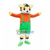 Young Tiger With Green Shorts Mascot Costume