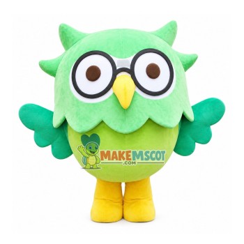 Whole Green Small Owl Mascot Costume Whole Green Small Owl Mascot Costume