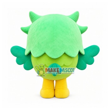 Whole Green Small Owl Mascot Costume Whole Green Small Owl Mascot Costume