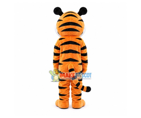 Tiger With Blue Nose Mascot Costume Tiger With Blue Nose Mascot Costume