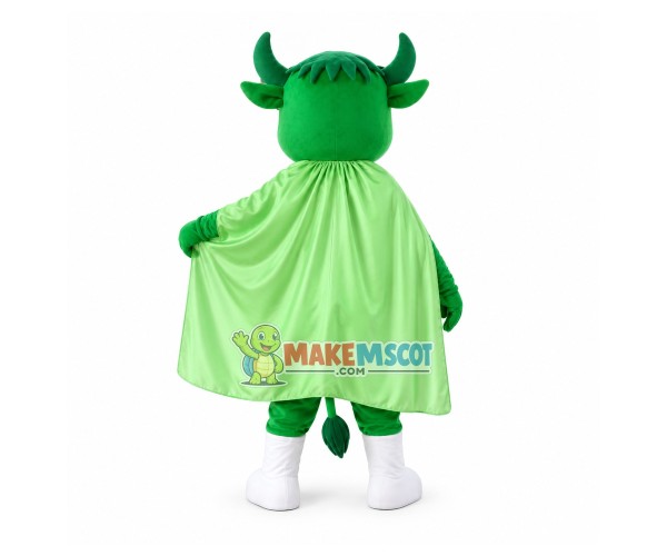 Cool Green Cow Mascot Adult Costume Cool Green Cow Mascot Adult Costume