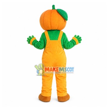 Funny Pumpkin Head Doll Mascot Costume