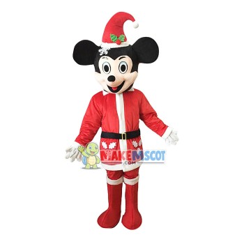 Christmas Mickey Mouse Mascot Costume Christmas Mickey Mouse Mascot Costume