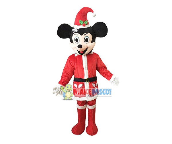 Christmas Mickey Mouse Mascot Costume Christmas Mickey Mouse Mascot Costume