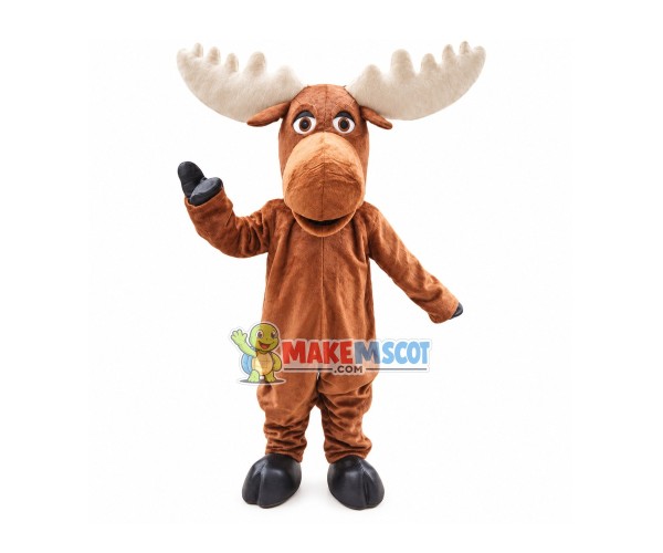 Hale Horns Moose Mascot Costume Hale Horns Moose Mascot Costume