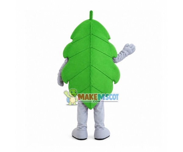 Green Leaf Cartoon Mascot Costume Green Leaf Cartoon Mascot Costume