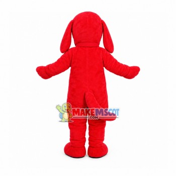 Nice Red Dog With Collar Mascot Costume Nice Red Dog With Collar Mascot Costume