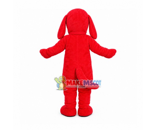 Nice Red Dog With Collar Mascot Costume Nice Red Dog With Collar Mascot Costume