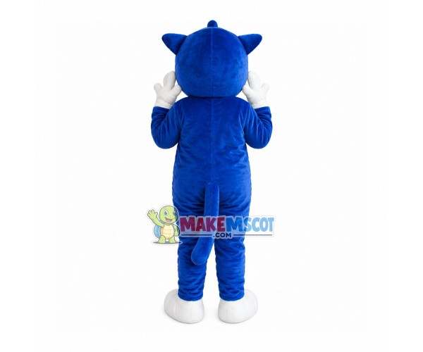 Blue Cat Cartoon Mascot Costume Blue Cat Cartoon Mascot Costume