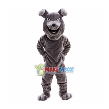 Bullying Gray Bulldog Mascot Costume Bullying Gray Bulldog Mascot Costume